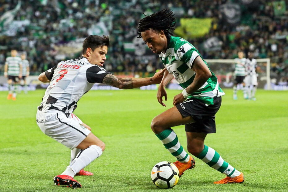 Gelson Martins em ação no Sporting-Boavista