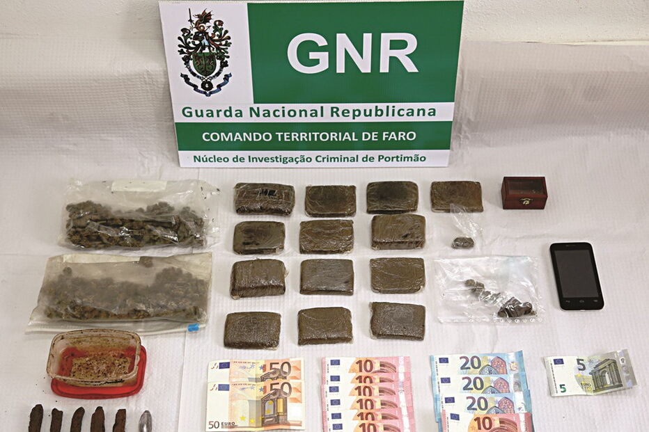 Droga apreendida a traficante alemão no Algarve