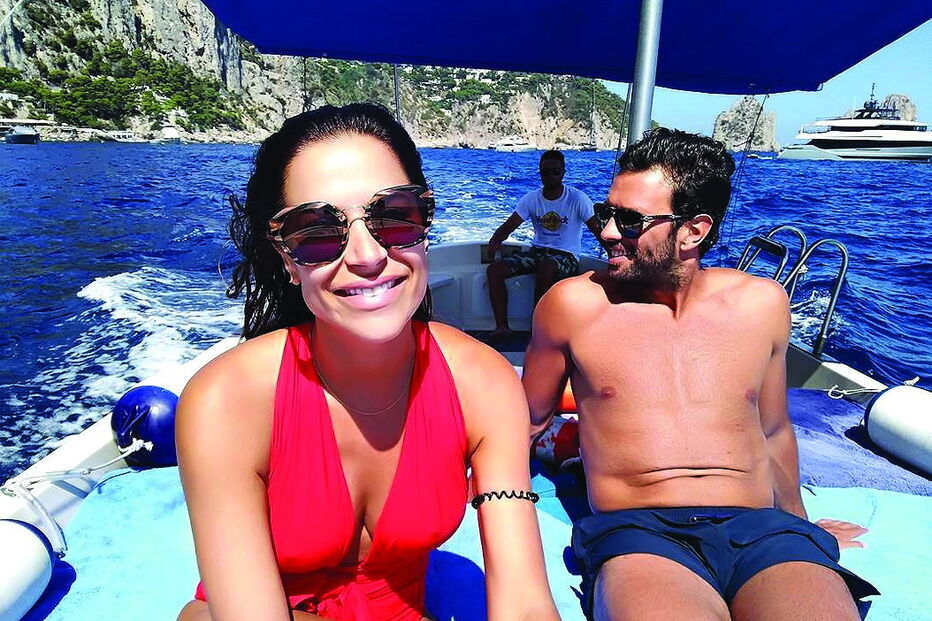 Dânia Neto e o companheiro Luís Matos Cunha