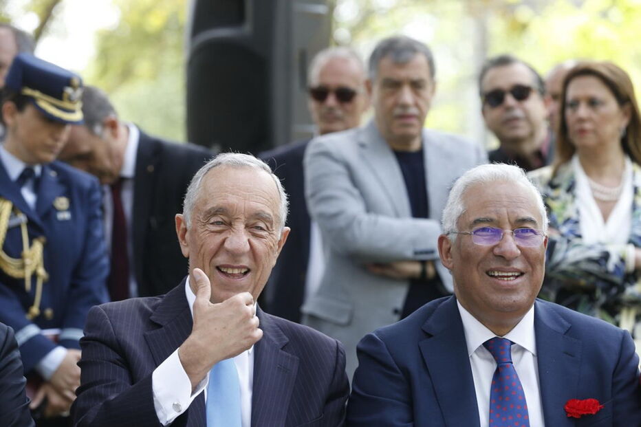 António Costa e o presidente da República, Marcelo Rebelo de Sousa 