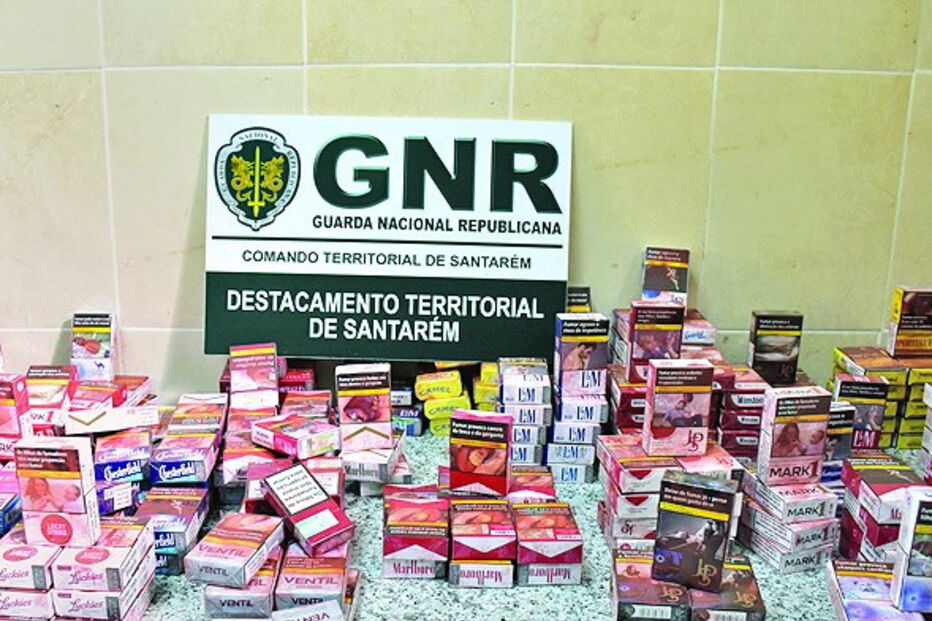 Tabaco apreendido pela GNR 