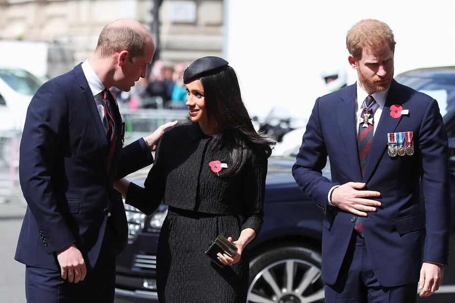 Os irmãos William e Harry