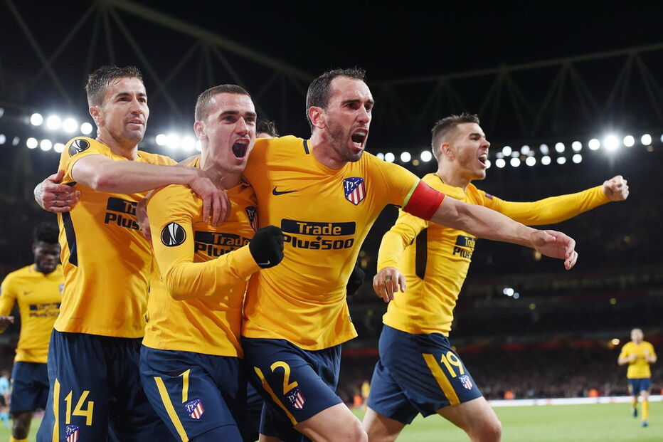 Atlético de Madrid empatou em casa do Arsenal nas meias da Liga Europa