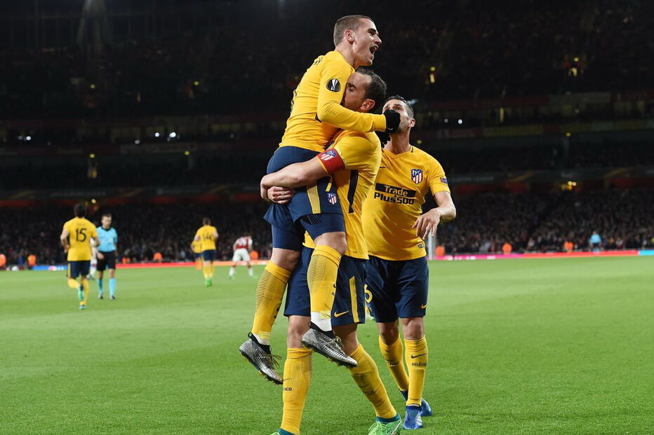 Atlético de Madrid empatou em casa do Arsenal nas meias da Liga Europa