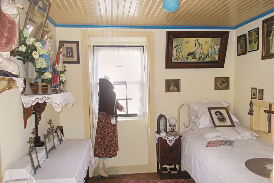 Quarto de Alexandrina, na casa onde viveu, em Balasar