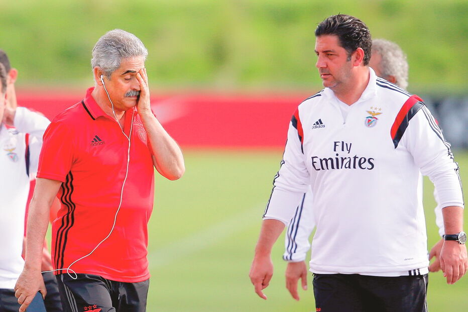 Rui Vitória e Luís Filipe Vieira