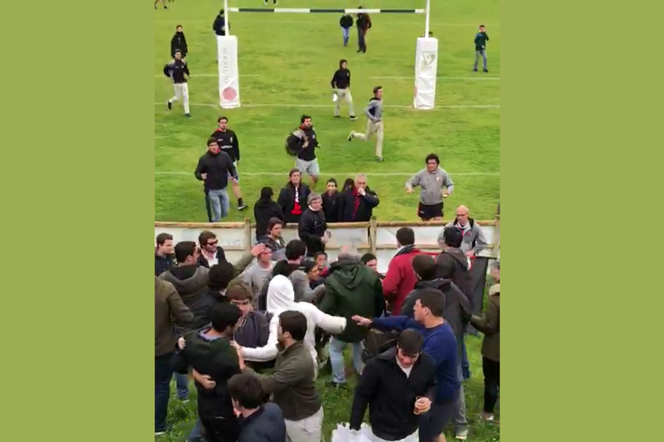 Pancadaria no jogo de Râguebi entre Agronomia e Direito