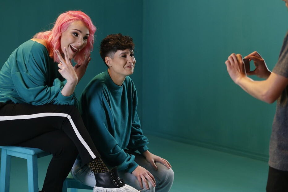 Cláudia Pascoal e Isaura gravam videoclip de 'O Jardim'