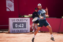 João Sousa em ação no Estoril Open