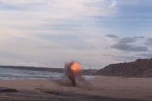 Engenho explosivo encontrado em praia na Lourinhã