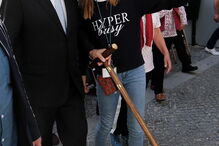 Marcelo juntou-se a peregrinos a caminho de Santiago de Compostela