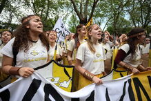 Cortejo da Queima das Fitas invadiu ruas do Porto