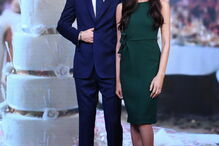 As figuras de cera de Meghan Markle e Harry no museu Madame Tussauds