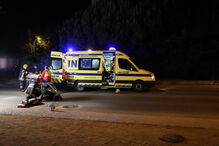 Acidente de mota em Albufeira