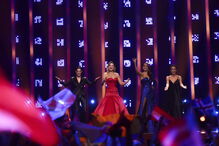 Apresentadoras da Eurovisão brilharam com vestidos de criadores nacionais