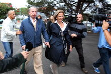 Ricardo Salgado com a mulher, Maria João