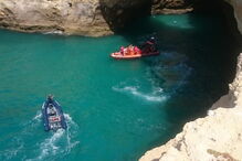 Turistas resgatados de gruta em Lagoa