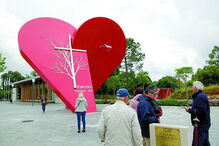 Coração gigante em Fátima