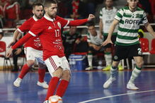 Sporting e Benfica num jogo do campeonato de futsal de 2018