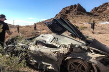 McLaren encontrado destruído no deserto, perto de Las Vegas