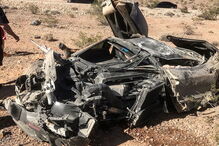 McLaren encontrado destruído no deserto, perto de Las Vegas