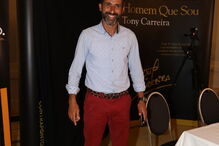 Ricardo no lançamento do livro de Tony Carreira
