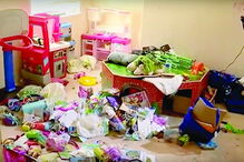 Sala onde crianças eram mantidas fechadas 