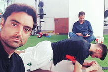 Jogadores do Sporting treinam no ginásio