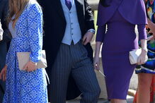 Charles Spencer, irmão de Diana, à chegada do casamento real com a mulher Countess Spencer