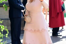 Oprah Winfrey na chegada ao casamento real	