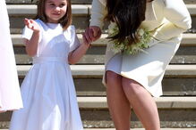 Princesa Charlotte no casamento de Harry e Meghan