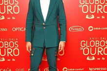 Cláudio Ramos na passadeira vermelha dos Globos de Ouro