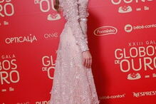 Catarina Sikiniotis também esteve presente na passadeira vermelha dos Globos de Ouro