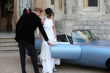 Jaguar E-Type eléctrico brilhou no casamento real de Harry e Meghan