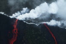 Vulcão em erupção no Havai