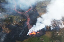 Vulcão em erupção no Havai