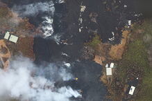 Vulcão em erupção no Havai