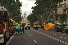 Queda de edifício em Madrid