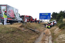 Despiste de carrinha deixa mulher de 25 anos ferida no Pinhal Novo