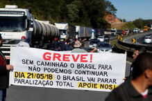 Camionistas brasileiros bloquearam estradas em todo o país