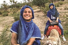 João Carvalho com a namorada, Andreia Silva, em Marrocos  