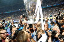 Real Madrid comemora 13º triunfo da Liga dos Campeões	