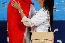 O beijo apaixonado de Ronaldo e Georgina após vitória em Kiev