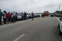 Queda de carro à ria de Aveiro