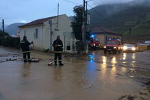 Chuva e granizo provocam inundações e estragos em Pinhão	