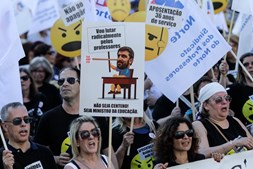 Milhares de professores participaram em manifestação em Lisboa