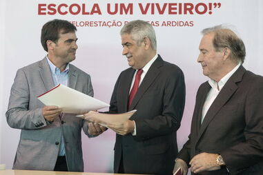 Luís Filipe Vieira apresenta projeto de criação de viveiros em escolas