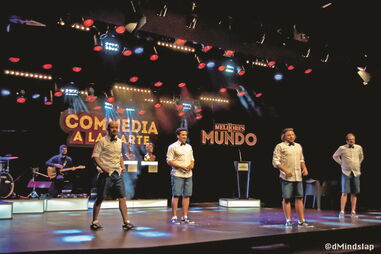 Gustavo Miranda, Marco Gonçalves, César Mourão e Carlos M. Cunha no espetáculo ‘Os Melhores do Mundo’     
