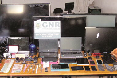 Material apreendido pela GNR