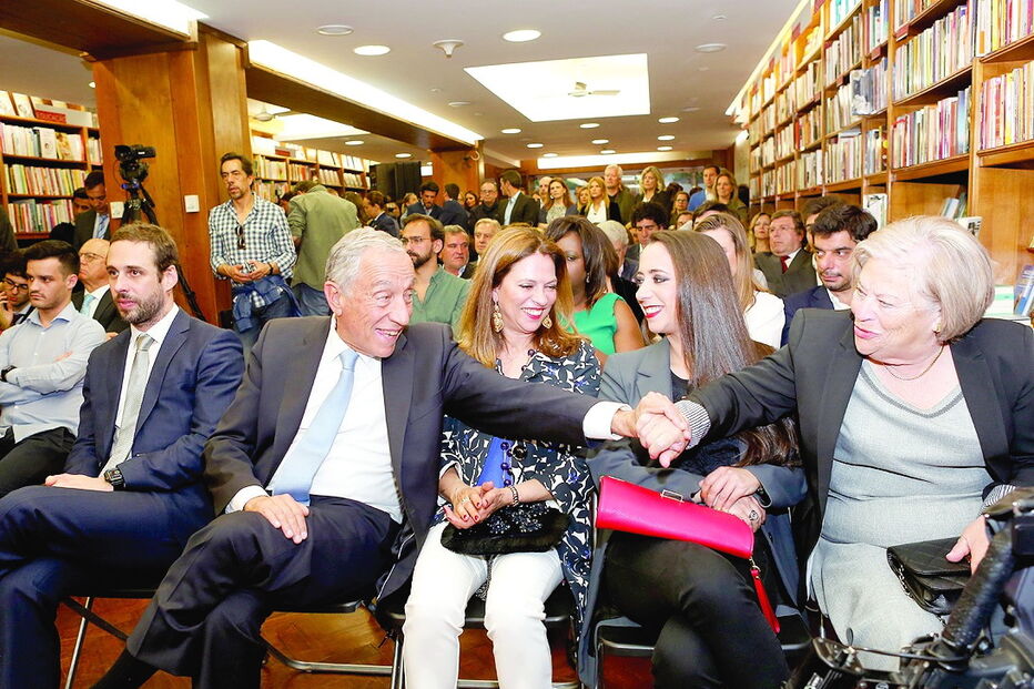 Marcelo Rebelo de Sousa com a mãe de Judite Sousa, Isabel de Jesus